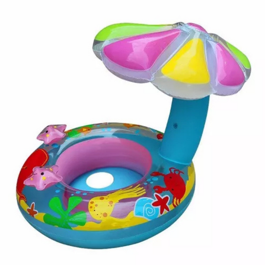 Flotador inflable con sombrilla niños